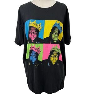 Notorious B.I.G. Biggie Graphic T-shirt Hip Hop Rap Short Sleeve Unisex Size XL